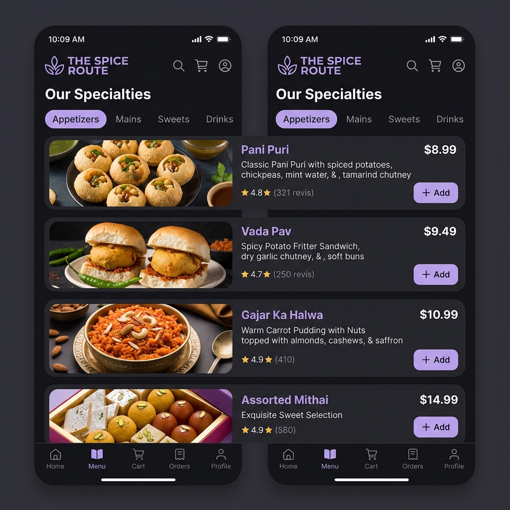 ScanDesk Mobile Menu Demo